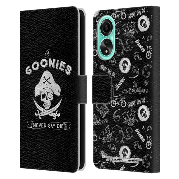 The Goonies Graphics Logo Leather Book Wallet Case Cover For OPPO A78 4G