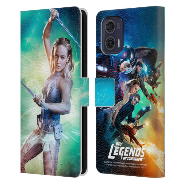 Legends Of Tomorrow Graphics Sara Lance Leather Book Wallet Case Cover For Motorola Moto G73 5G
