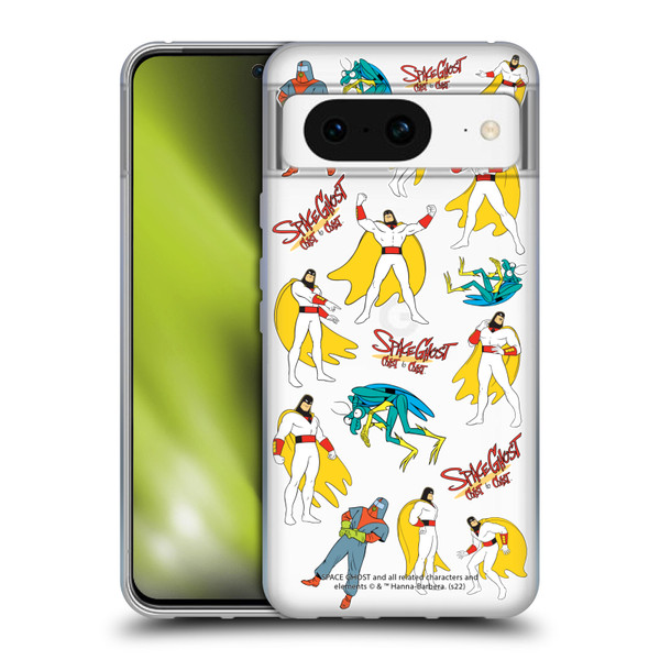 Space Ghost Coast to Coast Graphics Icons Soft Gel Case for Google Pixel 8