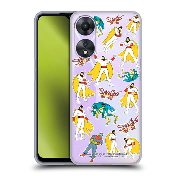 Space Ghost Coast to Coast Graphics Icons Soft Gel Case for OPPO A78 5G