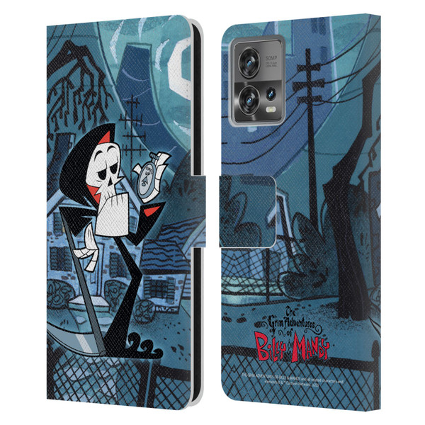 The Grim Adventures of Billy & Mandy Graphics Grim Leather Book Wallet Case Cover For Motorola Moto Edge 30 Fusion