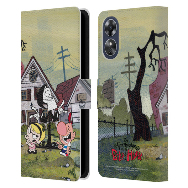 The Grim Adventures of Billy & Mandy Graphics Poster Leather Book Wallet Case Cover For OPPO A17