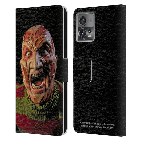 A Nightmare On Elm Street: New Nightmare Graphics Freddy Leather Book Wallet Case Cover For Motorola Moto Edge 30 Fusion