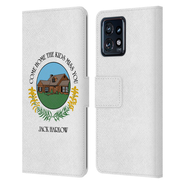Jack Harlow Graphics Come Home Badge Leather Book Wallet Case Cover For Motorola Moto Edge 40 Pro