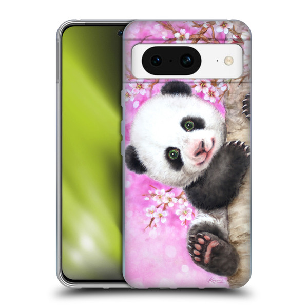 Kayomi Harai Animals And Fantasy Cherry Blossom Panda Soft Gel Case for Google Pixel 8
