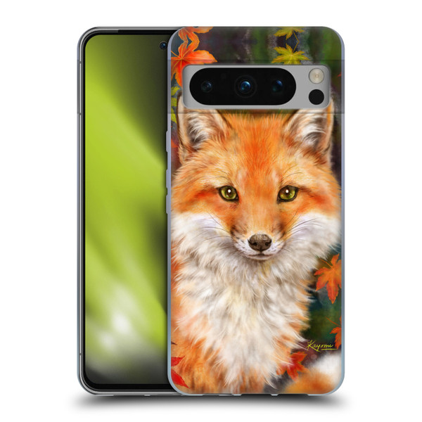 Kayomi Harai Animals And Fantasy Fox With Autumn Leaves Soft Gel Case for Google Pixel 8 Pro