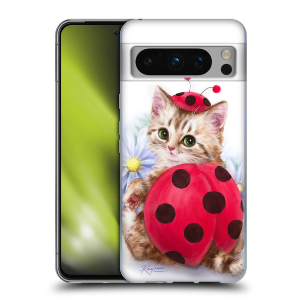Kayomi Harai Animals And Fantasy Kitten Cat Lady Bug Soft Gel Case for Google Pixel 8 Pro