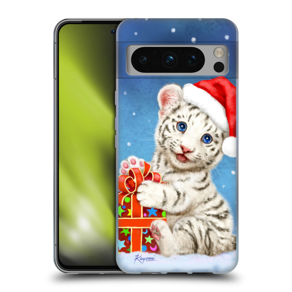 Kayomi Harai Animals And Fantasy White Tiger Christmas Gift Soft Gel Case for Google Pixel 8 Pro