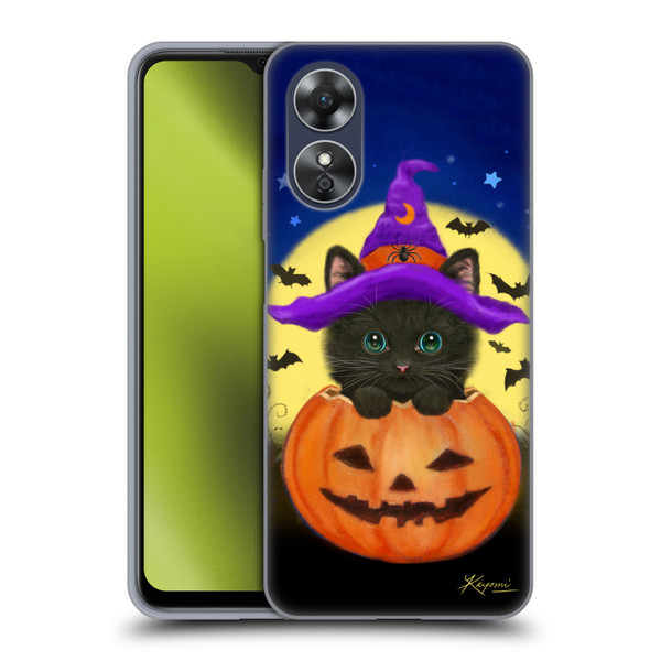 Kayomi Harai Animals And Fantasy Halloween With Cat Soft Gel Case for OPPO A17