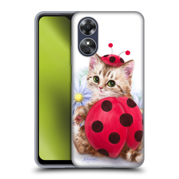 Kayomi Harai Animals And Fantasy Kitten Cat Lady Bug Soft Gel Case for OPPO A17