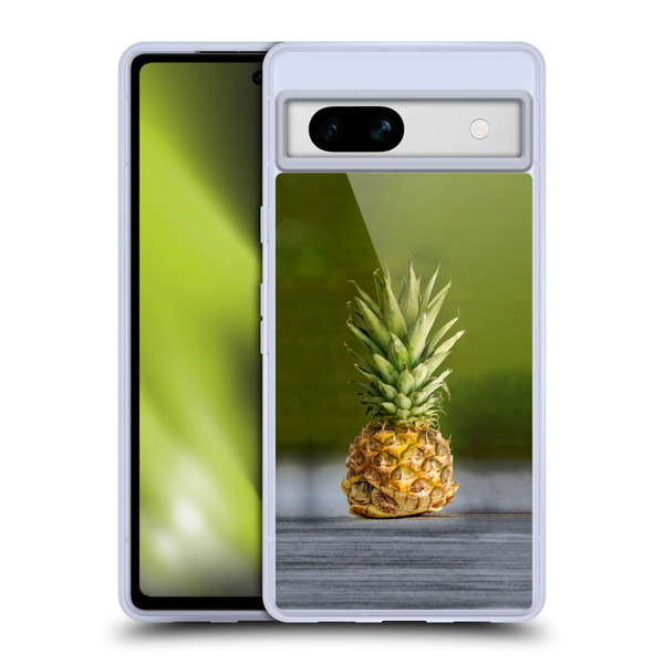 Pixelmated Animals Surreal Pets Pineapple Turtle Soft Gel Case for Google Pixel 7a