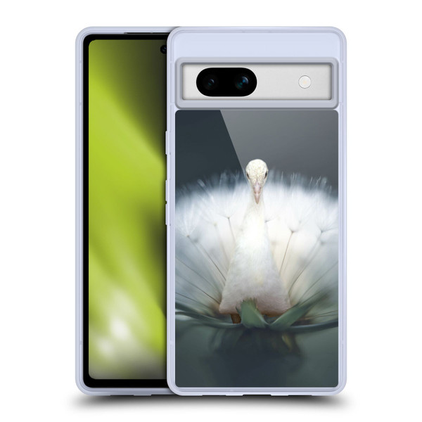 Pixelmated Animals Surreal Pets Peacock Wish Soft Gel Case for Google Pixel 7a