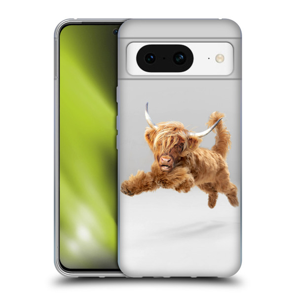 Pixelmated Animals Surreal Pets Highland Pup Soft Gel Case for Google Pixel 8