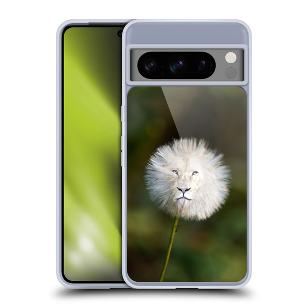 Pixelmated Animals Surreal Wildlife Dandelion Soft Gel Case for Google Pixel 8 Pro