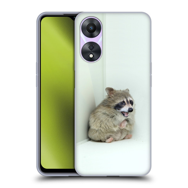 Pixelmated Animals Surreal Wildlife Hamster Raccoon Soft Gel Case for OPPO A78 5G