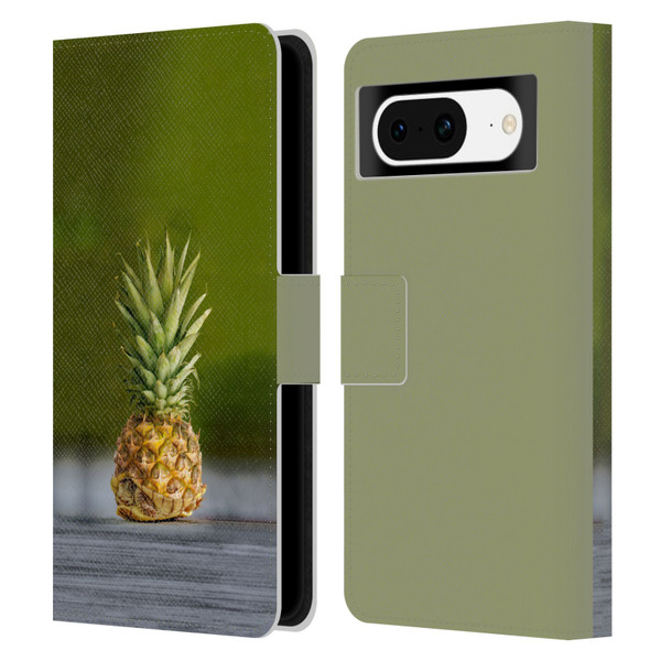Pixelmated Animals Surreal Pets Pineapple Turtle Leather Book Wallet Case Cover For Google Pixel 8