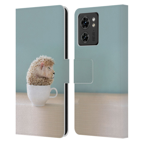 Pixelmated Animals Surreal Pets Lionhog Leather Book Wallet Case Cover For Motorola Moto Edge 40