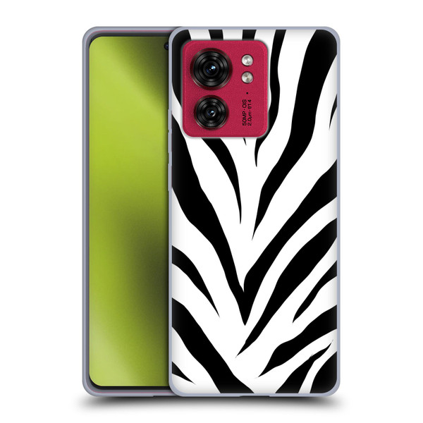 Grace Illustration Animal Prints Zebra Soft Gel Case for Motorola Moto Edge 40