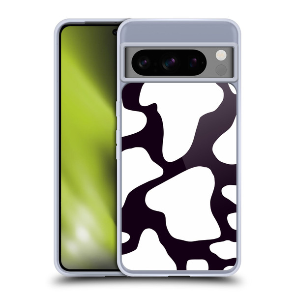 Grace Illustration Cow Prints Black And White Soft Gel Case for Google Pixel 8 Pro