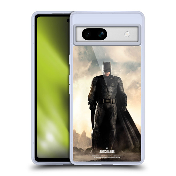 Justice League Movie Character Posters Batman Soft Gel Case for Google Pixel 7a