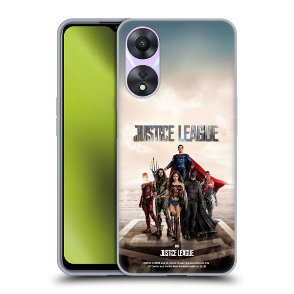 Justice League Movie Character Posters Group Soft Gel Case for OPPO A78 5G