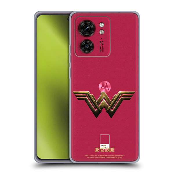 Justice League Movie Logos Wonder Woman Soft Gel Case for Motorola Moto Edge 40