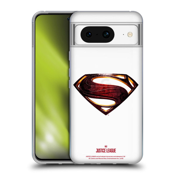 Justice League Movie Logos Superman Soft Gel Case for Google Pixel 8