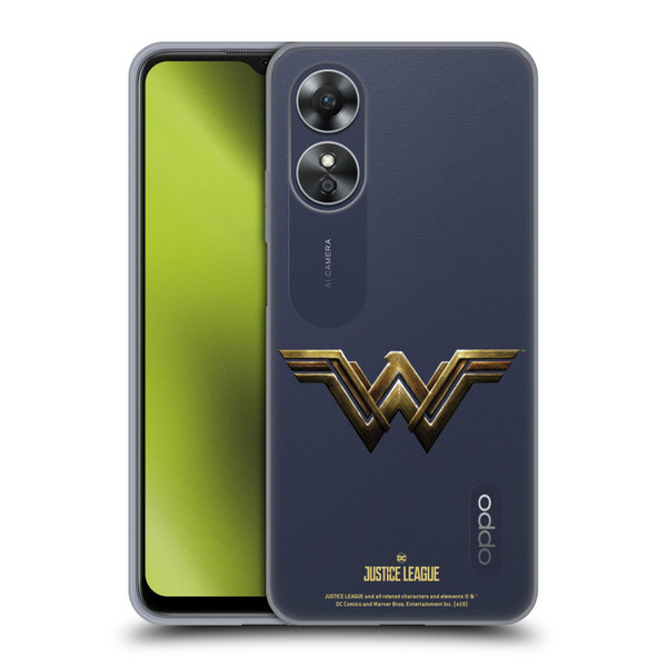 Justice League Movie Logos Wonder Woman Soft Gel Case for OPPO A17