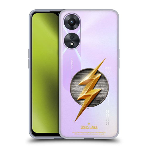 Justice League Movie Logos The Flash Soft Gel Case for OPPO A78 5G