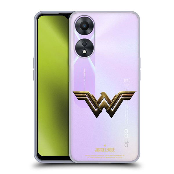 Justice League Movie Logos Wonder Woman Soft Gel Case for OPPO A78 5G