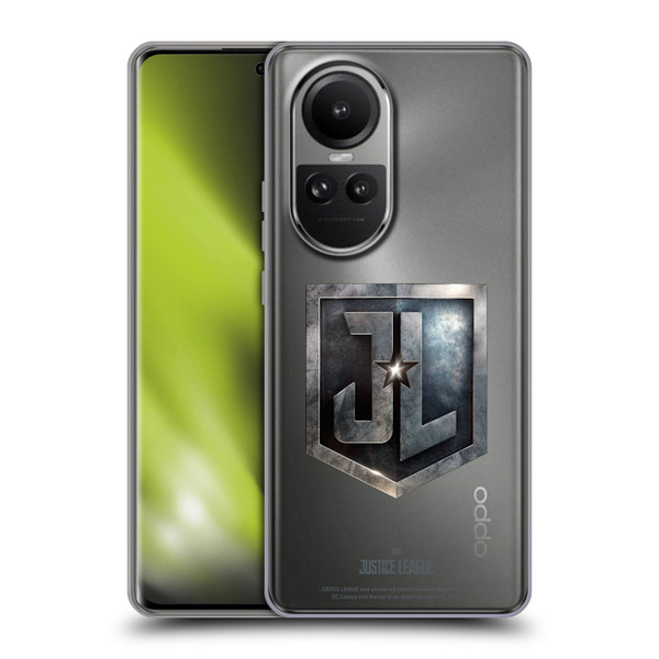 Justice League Movie Logos JL Badge Soft Gel Case for OPPO Reno10 5G / Reno10 Pro 5G