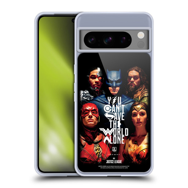 Justice League Movie Posters You Can't Save Soft Gel Case for Google Pixel 8 Pro