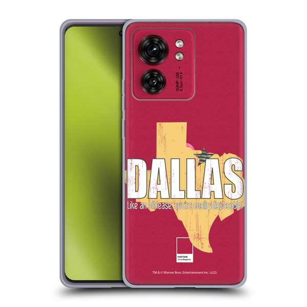Dallas: Television Series Graphics Quote Soft Gel Case for Motorola Moto Edge 40