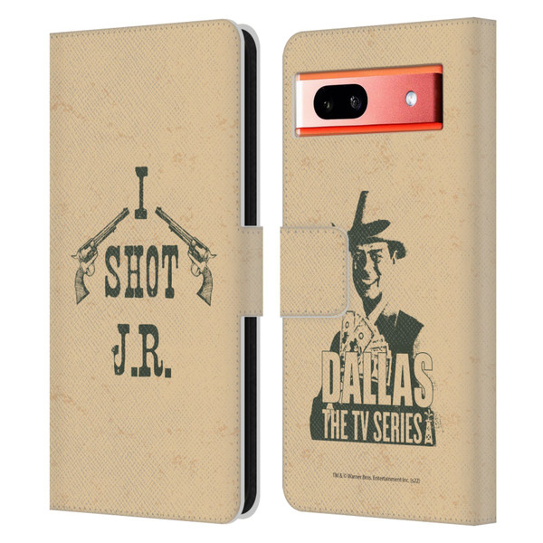 Dallas: Television Series Graphics Typography Leather Book Wallet Case Cover For Google Pixel 7a