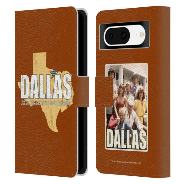 Dallas: Television Series Graphics Quote Leather Book Wallet Case Cover For Google Pixel 8