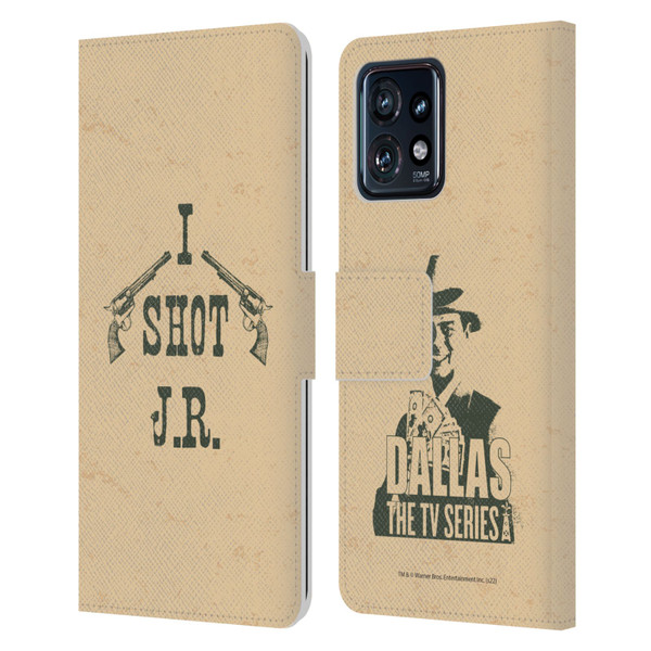 Dallas: Television Series Graphics Typography Leather Book Wallet Case Cover For Motorola Moto Edge 40 Pro