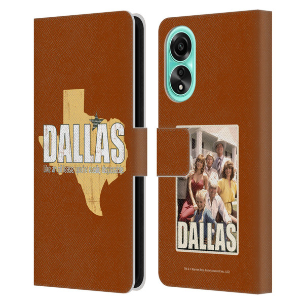 Dallas: Television Series Graphics Quote Leather Book Wallet Case Cover For OPPO A78 5G