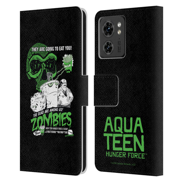 Aqua Teen Hunger Force Graphics They Are Going To Eat You Leather Book Wallet Case Cover For Motorola Moto Edge 40
