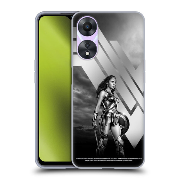 Zack Snyder's Justice League Snyder Cut Character Art Wonder Woman Soft Gel Case for OPPO A78 5G