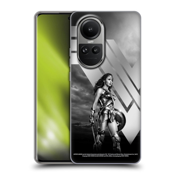 Zack Snyder's Justice League Snyder Cut Character Art Wonder Woman Soft Gel Case for OPPO Reno10 5G / Reno10 Pro 5G