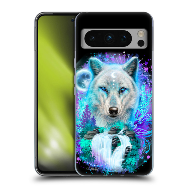 Sheena Pike Animals Winter Wolf Spirit & Waterfall Soft Gel Case for Google Pixel 8 Pro