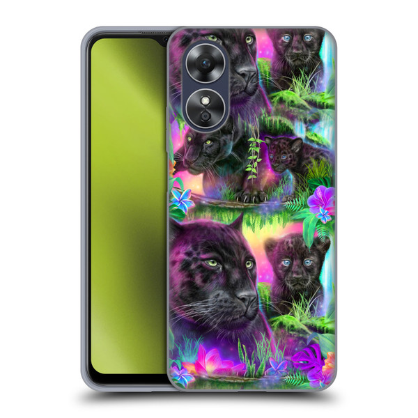 Sheena Pike Big Cats Daydream Panthers Soft Gel Case for OPPO A17