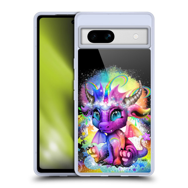 Sheena Pike Dragons Rainbow Lil Dragonz Soft Gel Case for Google Pixel 7a