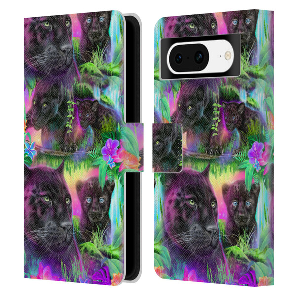 Sheena Pike Big Cats Daydream Panthers Leather Book Wallet Case Cover For Google Pixel 8