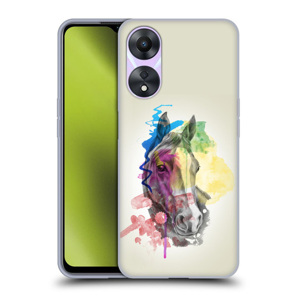 Mark Ashkenazi Animals Horse Soft Gel Case for OPPO A78 4G