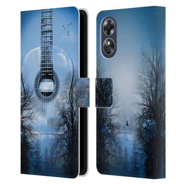 Mark Ashkenazi Music Mystic Night Leather Book Wallet Case Cover For OPPO A17
