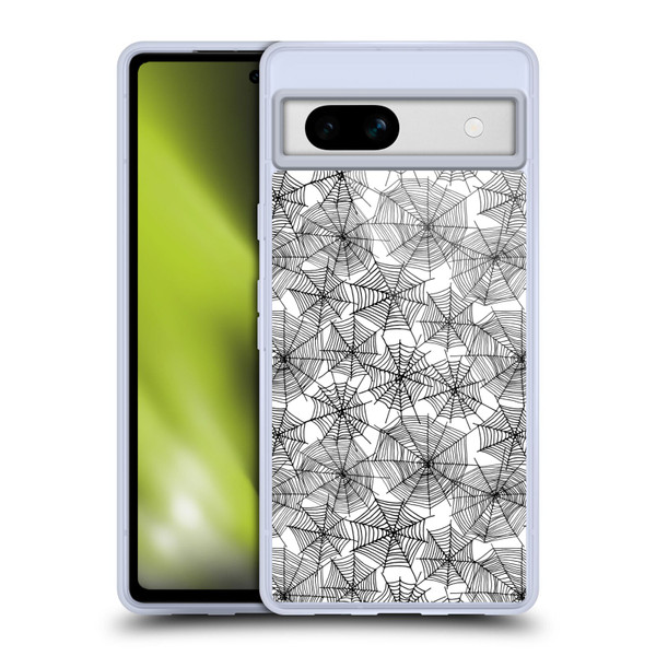 Andrea Lauren Design Assorted Spider Webs Soft Gel Case for Google Pixel 7a