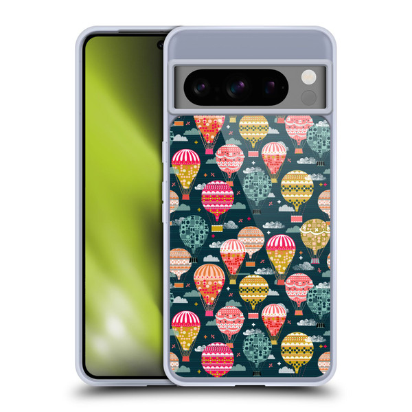 Andrea Lauren Design Assorted Hot Air Balloon Soft Gel Case for Google Pixel 8 Pro