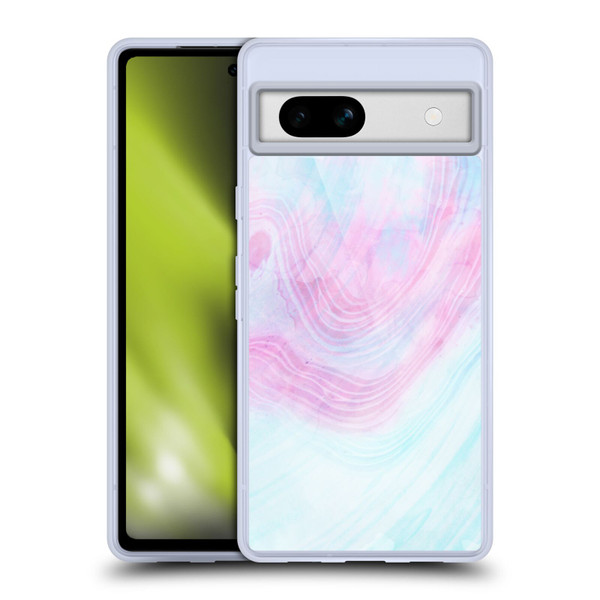 Alyn Spiller Marble Pastel Soft Gel Case for Google Pixel 7a