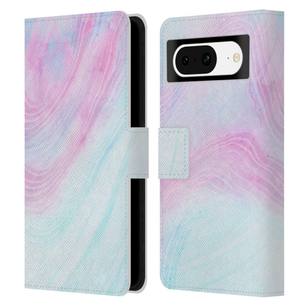 Alyn Spiller Marble Pastel Leather Book Wallet Case Cover For Google Pixel 8